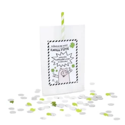 Trendhaus 956064 PARTY Knalltüte "Wünsch Dir Was" 6er-Set Kleeblatt Glück -Nicii Plusch Geschaft 956064 b SILVESTER Knalltuete