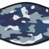 Hergo 9718 Mund-Nasen-Maske Behelfsmaske Camouflage Blau
