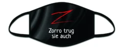 Hergo 9852 Mund-Nasen-Maske Behelfsmaske Zorro Trug Sie Auch