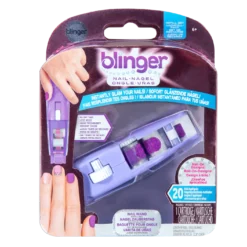 JAZWARES Blinger - Nagelzauberstab Mit 20 Aufkleber Als Roll-On-Designs (Nachfüllpack)