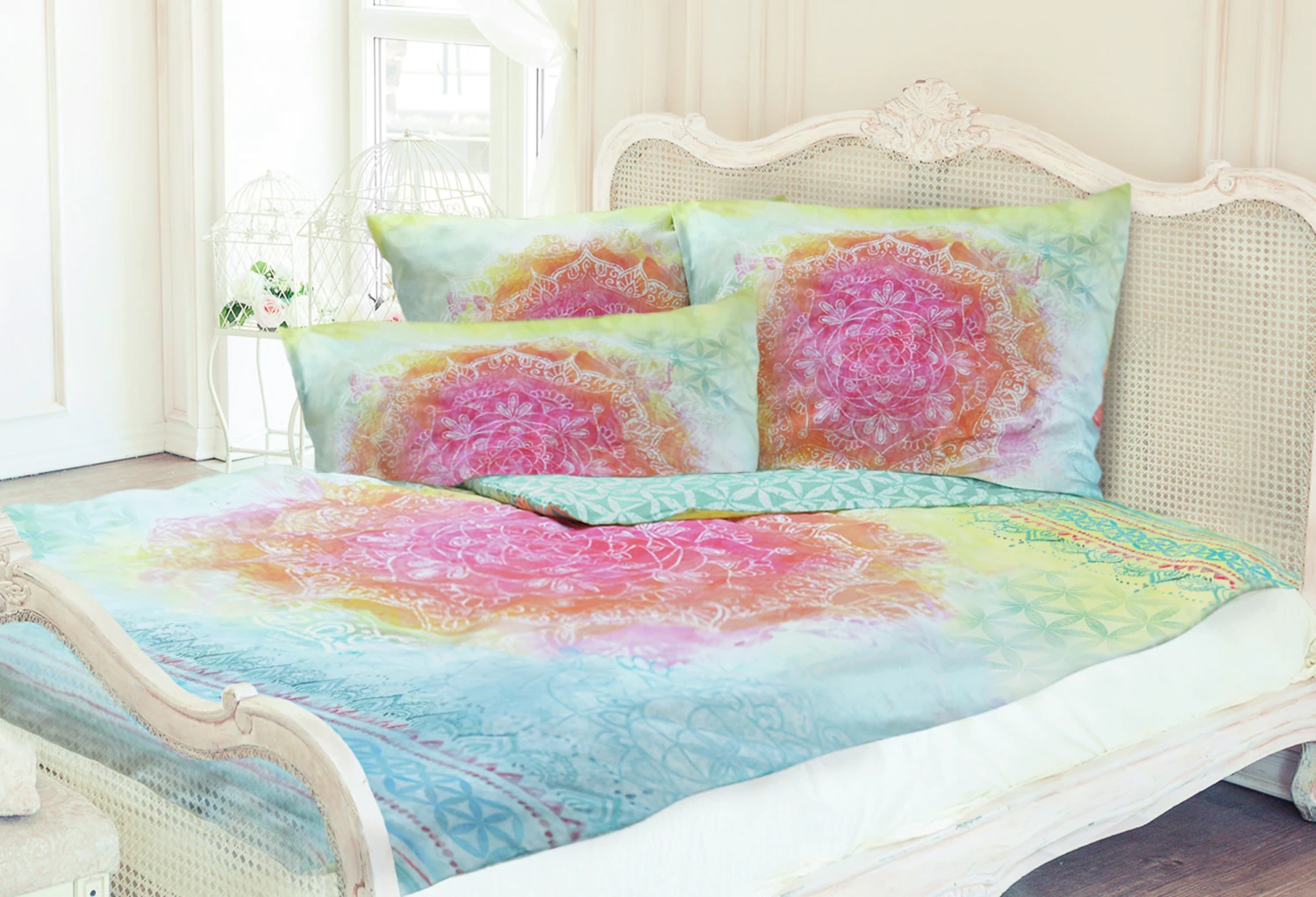 Berk Bettbezug 135/200 Cm Inkl. Kissen 80/80 Cm "Faszination Rainbow" EN-127 1 Berk Bettbezug 135/200 Cm Inkl. Kissen 80/80 Cm "Faszination Rainbow" EN-127