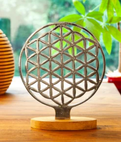 Berk EN-404 Ambiente-Element Blume Des Lebens Mit Mangoholz ø 20 Cm