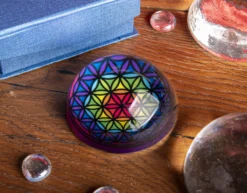 Berk EN-562 Kristallobjekt Blume Des Lebens 3,8cm Schwingungssymbol ø 8cm