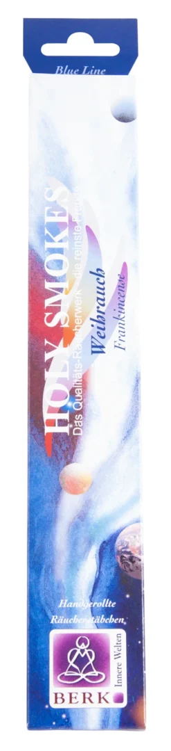 5x Berk HS-10 Blue Line Weihrauch Handgerollte Räucherstäbchen 50g