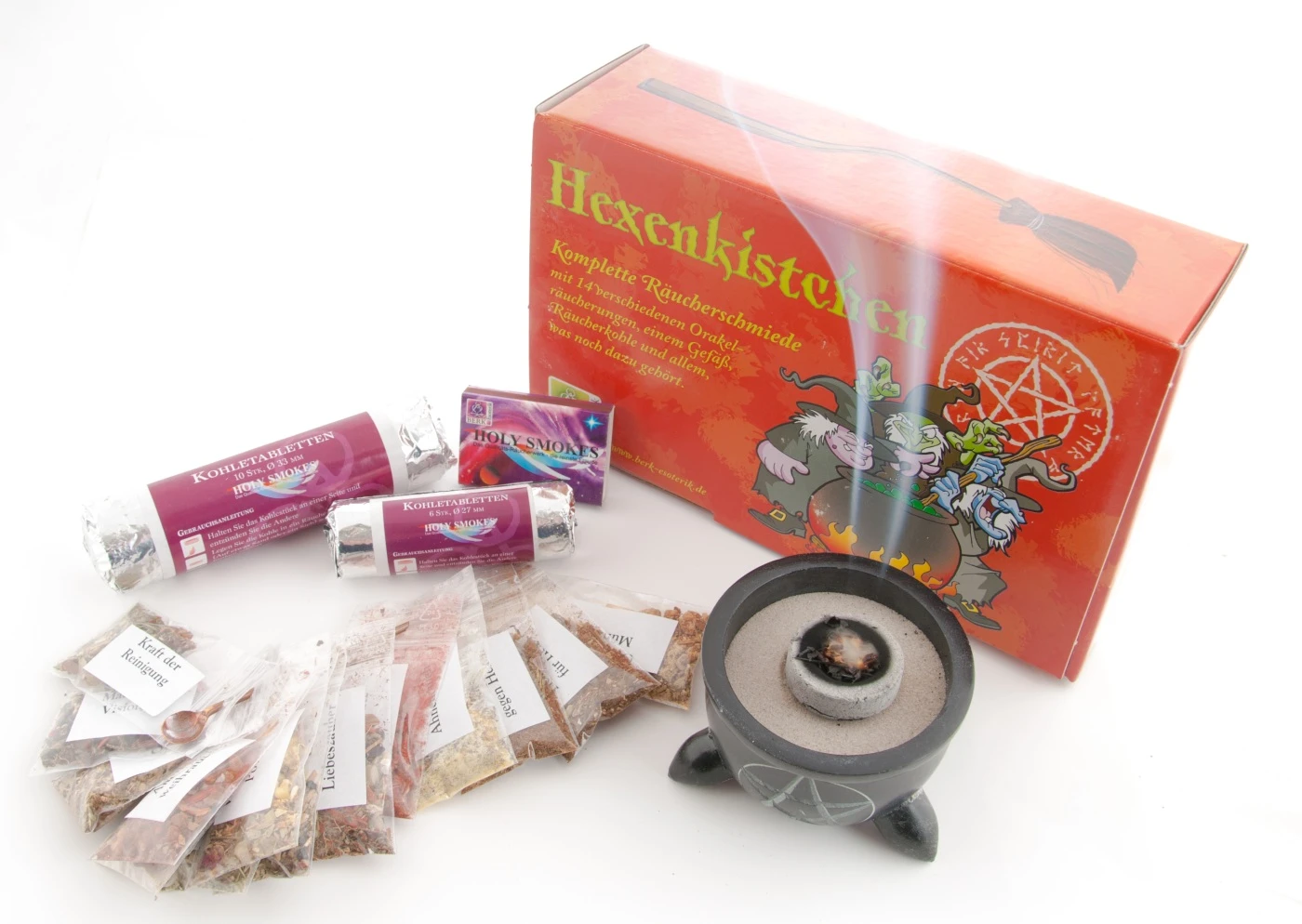 Berk HS-340 Hexenkistchen 14 Verschiedenen Orakelräucherungen +Zubehör 1 Berk HS-340 Hexenkistchen 14 Verschiedenen Orakelräucherungen +Zubehör