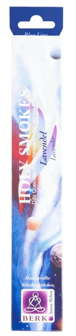 5x Berk HS-34 Blue Line Lavendel Handgerollte Räucherstäbchen 50g