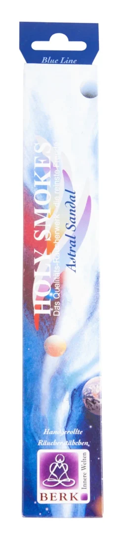5x Berk HS-3 Blue Line Astral Sandel Handgerollte Räucherstäbchen 50g
