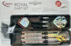 Royal Dart Set 3x 18 Gramm Pfeile Inkl. Box, Flights Und 30 Kunststoff-Spitzen
