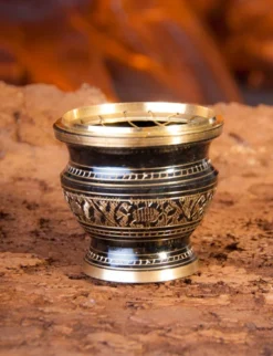 Berk KH-515 Netzräuchergefäß Schwarz / Gold Ø Ca. 6 Cm RäucherStövchen