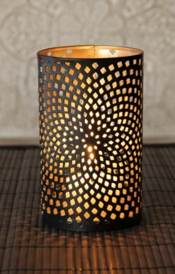 Berk L-030 Teelichthalter Windlicht Entspannungslicht BlĂŒtenzauber 11,5cm Ă 7cm