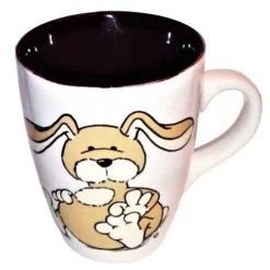 Nici 22036 Tasse Hase Puschel Beige Porzellan Spring Frühling Rabbit 11cm Ø8,5cm -Nicii Plusch Geschaft N22036 bearbeitet