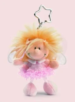 Nici 28393 Schlüsselanhänger Engel Emily Little Wingels 10cm Rosa Plüsch