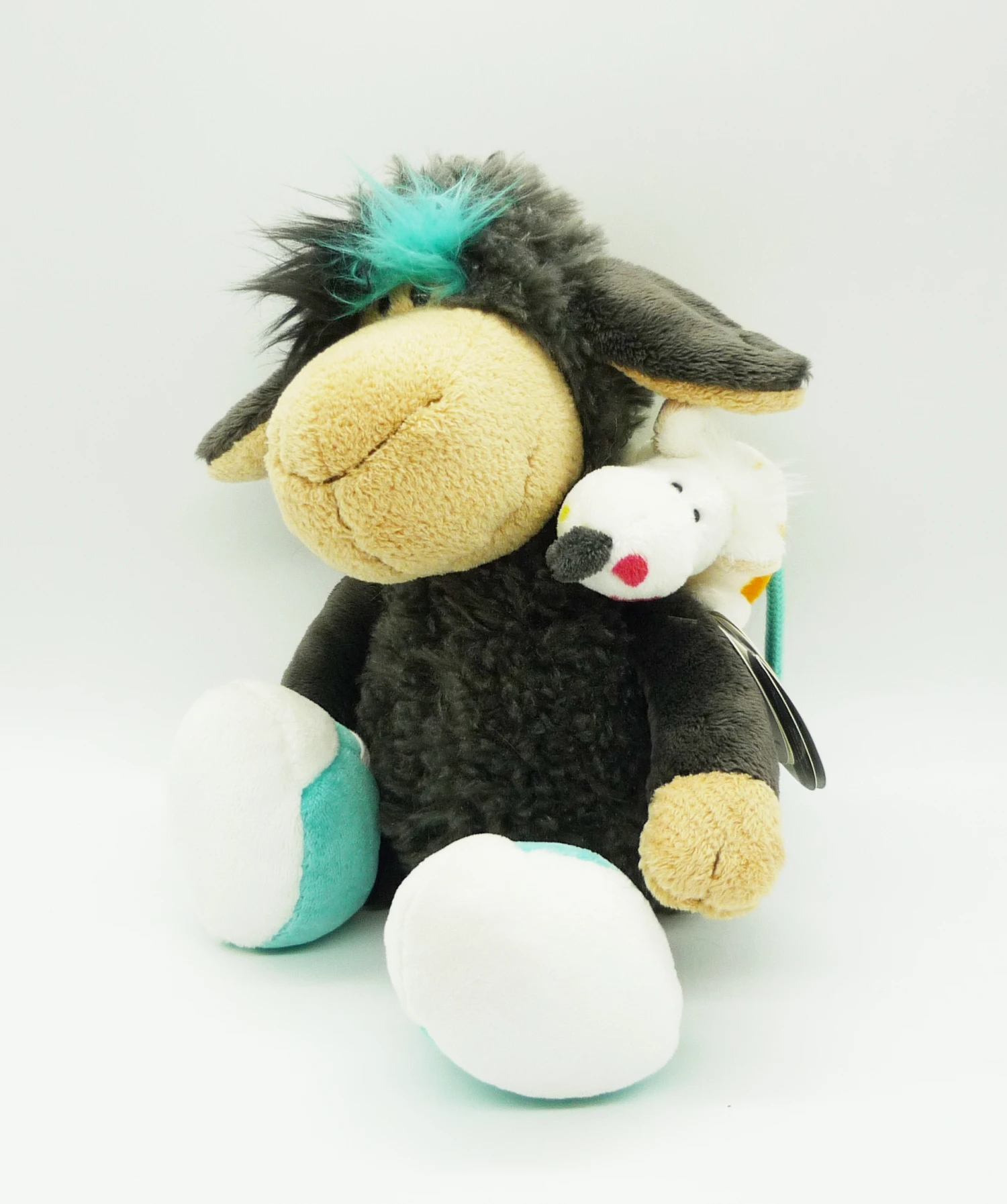 Nici 37068 Schaf Jolly Leroy 30cm Mit MagNICI Ratte Schlenker Plüsch Kuscheltier 2 Nici 37068 Schaf Jolly Leroy 30cm Mit MagNICI Ratte Schlenker Plüsch Kuscheltier – Bild 2