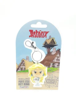 Plastoy 60607 Schlüsselanhänger +Karabiner Asterix Chibi Falbala Und Idefix 7cm