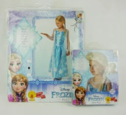 Rubies Disney Frozen Elsa Kleid & Perücke 5-6Jahre Gr M Ca 116-128