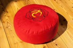 Berk YO-30-1 Wurzelchakra Meditationskissen Mit Buchweizen Gefüllt Ca 36x15cm