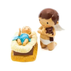 Little Drops Of Water Junge Kniend Mit Teddy Der Zum Jesuskind Betet Figur 17346